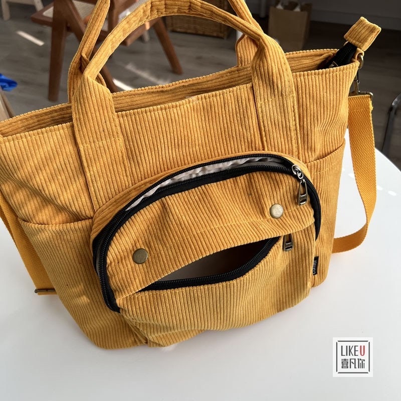 Find Your Perfect Fit: Adjustable Strap CorduroyBag