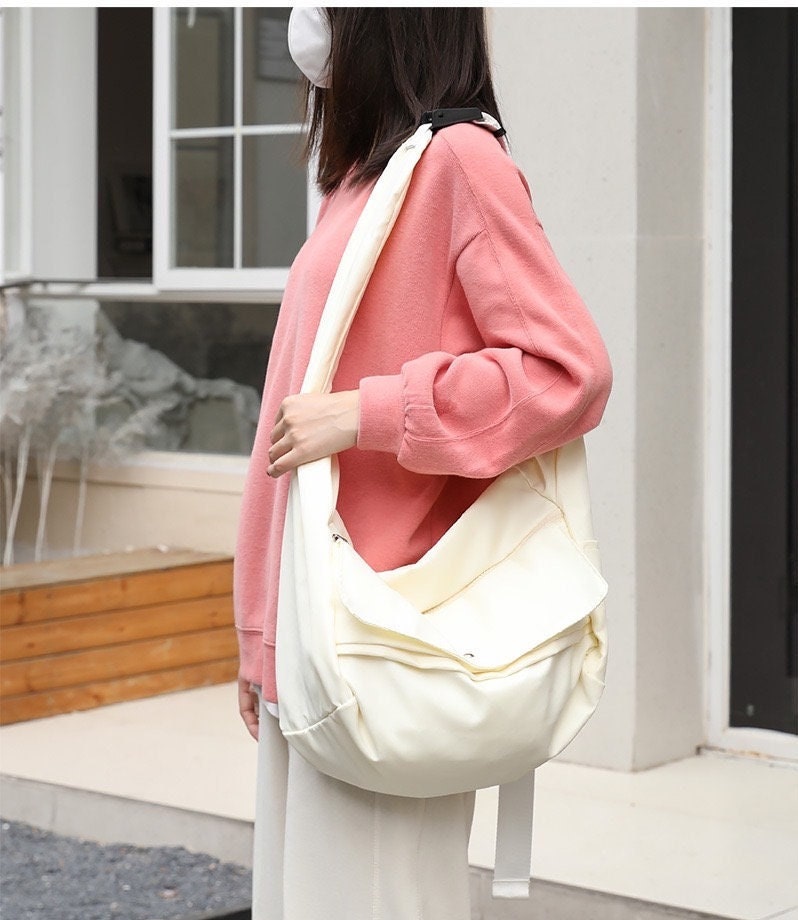 Upgrade Your On-the-Go Style with Our Sleek Nylon Shoulder Bag