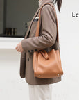 Modern and Minimalist PU Leather Shoulder Bag