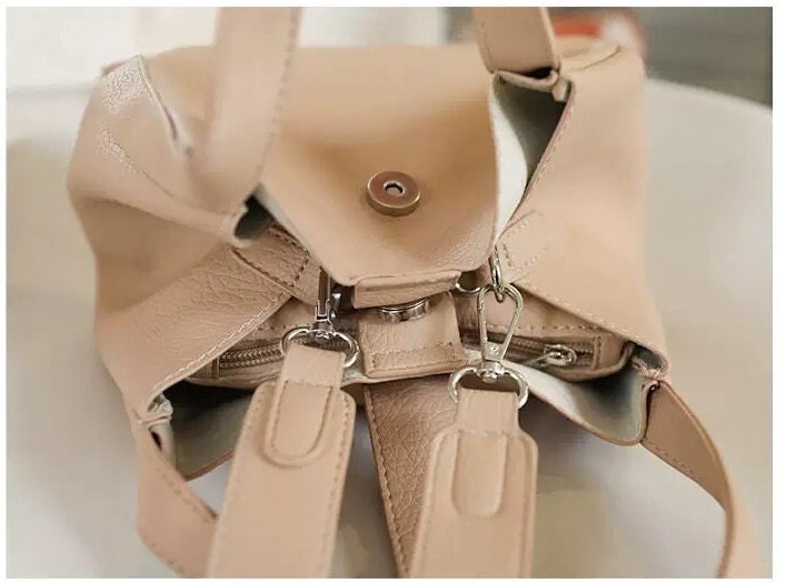 Elegant PU Leather Satchel with Adjustable Strap