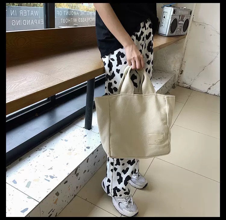 Effortlessly Cool Canvas Top Handle Bag