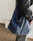Stay Hands-Free and Fashionable with Our Trendy Denim Crossbody Bag