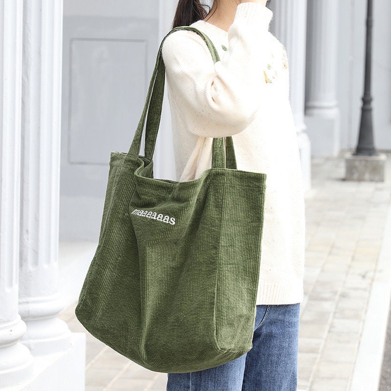Stay Practical and Fashionable with Our Versatile Corduroy Shoulder Bag