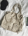 Stay Organized and Effortlessly Chic with Our Minimalistic and Modern Canvas Crossbody Bag