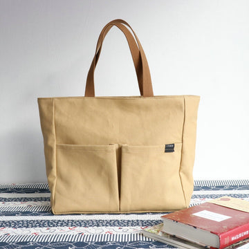 Sophisticated Top Handle Canvas Bag