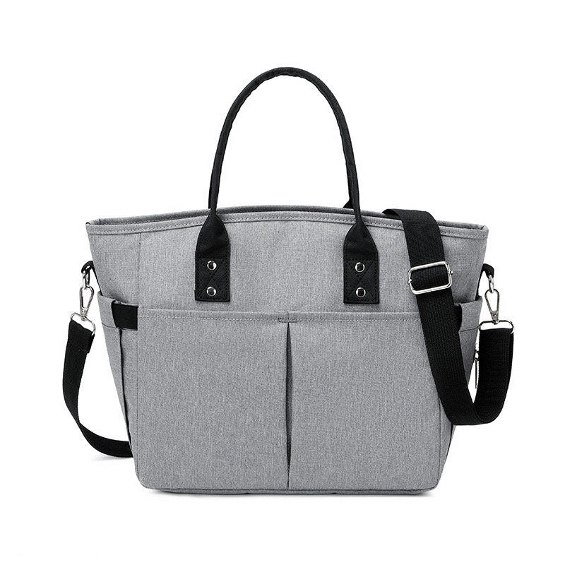 Modern Nylon Tote with Detachable Strap for Easy Carrying