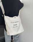 Stylish Canvas Crossbody Bag with Adjustable Strap