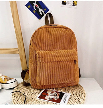 Cozy Corduroy Backpack for Comfortable Carrying