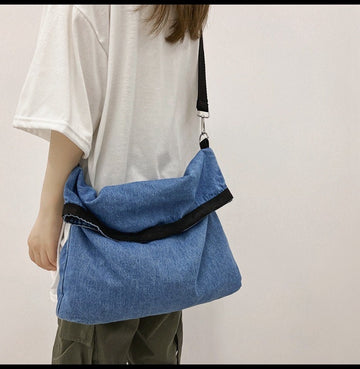 Make a Statement with Our Bold and Fashionable Denim Crossbody Bag