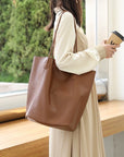 Timeless PU Leather Tote Bag for Women on-the-go