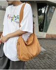 Stay Secure and Safe with Our Anti-Theft and RFID-Blocking Canvas Crossbody Bag