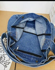 The Ideal Travel Companion: Our Spacious and Functional Denim Crossbody Bag