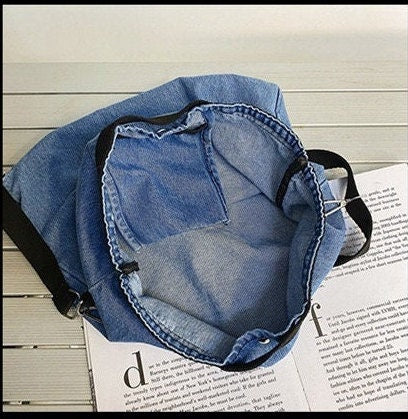 Make a Statement with Our Bold and Fashionable Denim Crossbody Bag