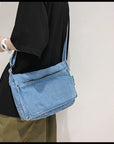 Upgrade Your Look with Our Versatile and Durable Denim Crossbody Bag