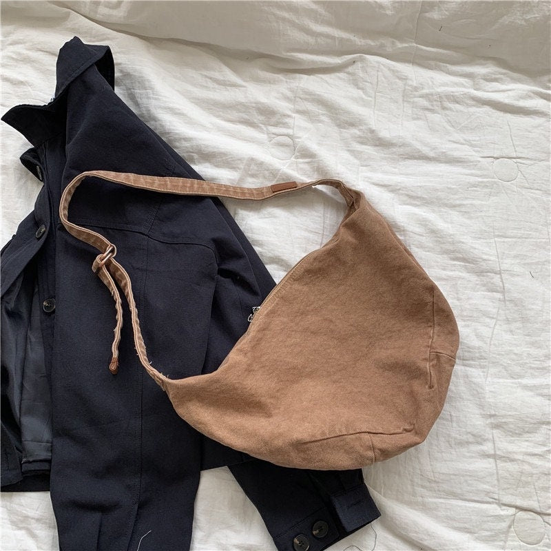 Huffmanx Waxed Canvas Bag- Crossbody Bag-Waxed Canvas Tote- Waxed Canvas Purse-Canvas Tote Bag-Corduroy Shoulder Bag- Corduroy Bag Crossbody