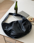 Huffmanx Vegan Leather Shoulder Bag Soft Leather Corduroy Tote Bag Women Vintage Shopping Bags Handbags Set Tote Bag Set Best Gift For Her