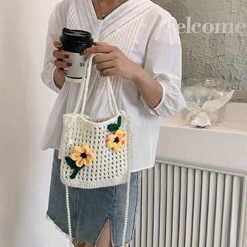 Beachy Crochet Bucket Bag