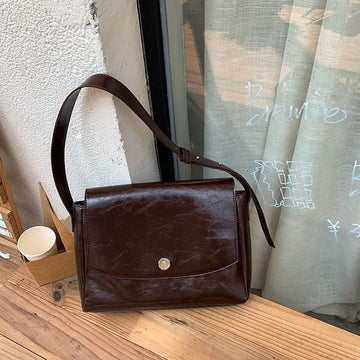 Vegan Leather Tote bag Vegan Leather Crossbody Bag Vegan Leather Shoulder Bag Messenger Bag Vegan Leather Brown Leather Bag Tote Best Gift