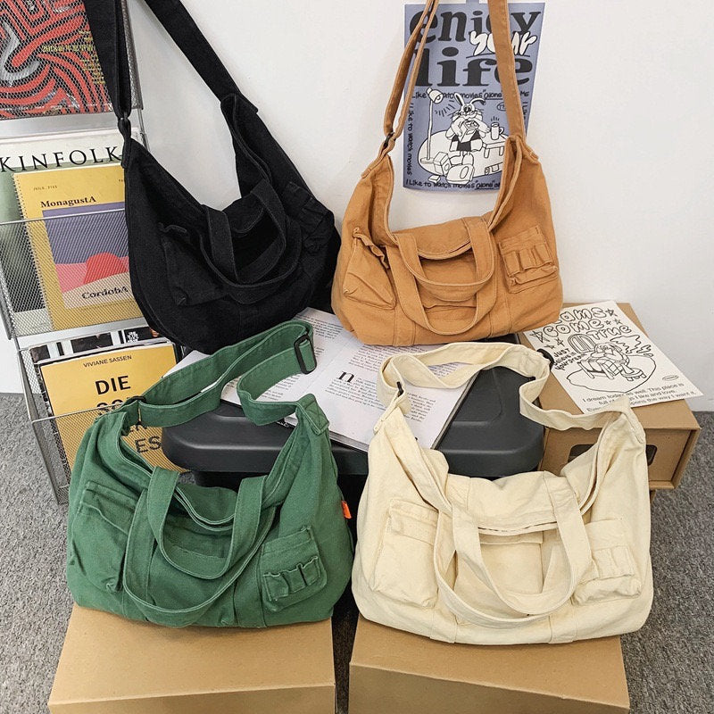 Get Ready for Your Next Adventure with Our Water-Resistant and Weatherproof Canvas Crossbody Bag Bag Nylon Bag Crossbody Gift For Her
