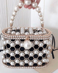 Sophisticated Pearl Bucket Handbag
