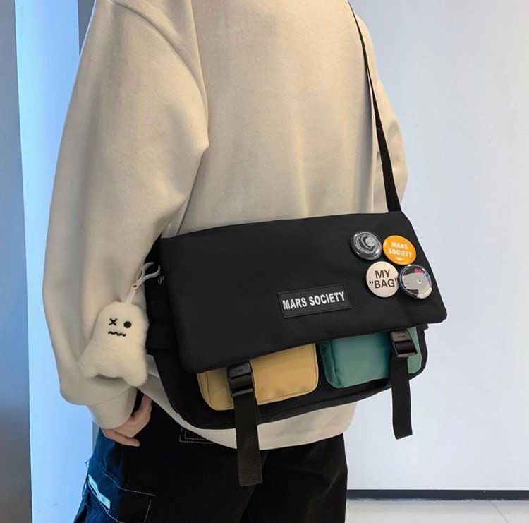 Ita Crossbody Bag ITA Shoulder Bag Anime ITA Bag Pin Bag ITA Messenger Bag School Bag Tote Bag Pin Display Bag ita Bag Anime Kawaii Bag