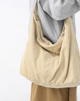 Soft and Durable: A Corduroy Shoulder Bag for Daily Use