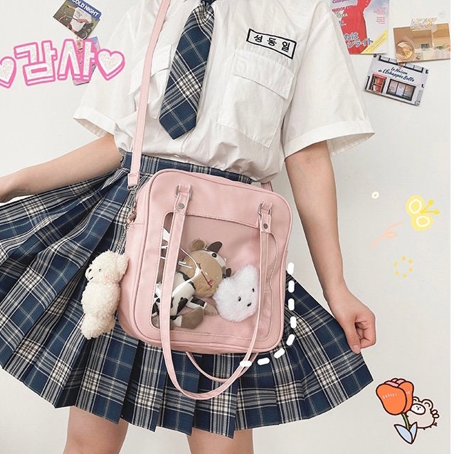Ita Bag Crossbody Ita Purse Pin Bag for Anime Ita Purse Pin Display Bag with Insert pin collector bag anime tote bag enamel pin bag gift her