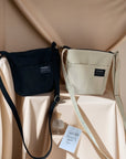 Canvas crossbody purse- Crossbody bag in canvas- Zippered canvas crossbody-  Canvas mini messenger bag- Small canvas crossbody purse- gift